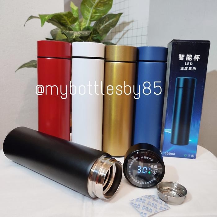 termos led suhu,termos temperatus,tumbler suhu led glossy