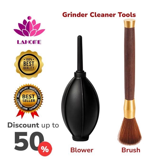 LAHOME Kuas Blower Pembersih Penggiling Kopi Coffee Grinder Brush