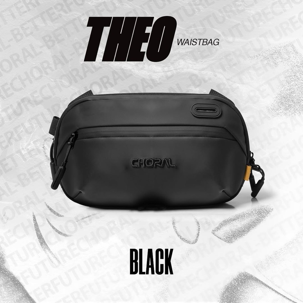 Songide Tas Waistbag Pria Selempang Choral Theo  Unisex