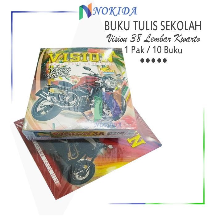 

TERLARIS Nokida Buku Tulis Sekolah Vision 38 Lembar [1 Pack] / Buku Catatan / Tugas / Latihan / Buku