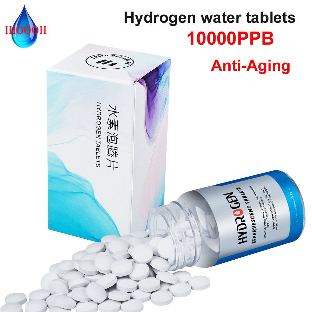 Active H2 Molecular 10000PPB Miracle Hydrogen Water Tablets Alkaline ORP Healthy Drinking Improve
