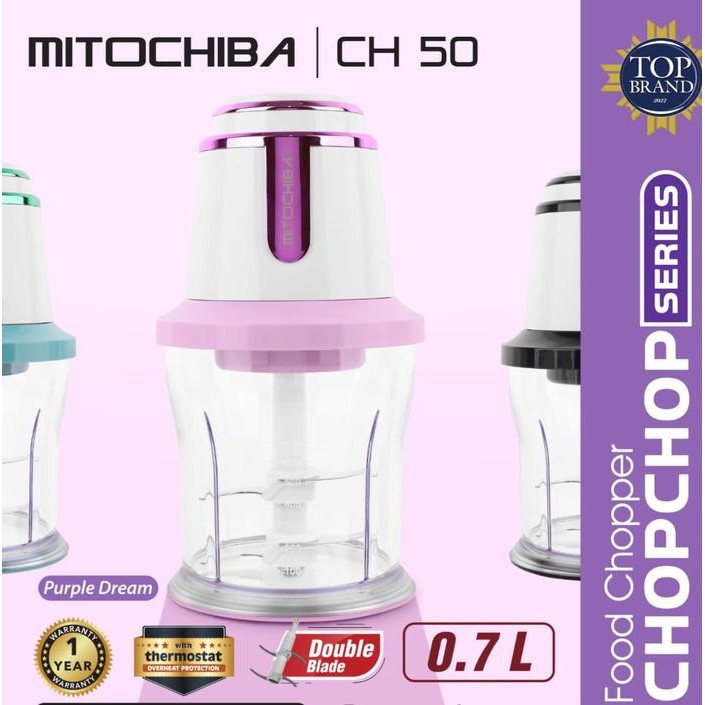 Mitochiba Mito CH 50 Chopper 0,7 Liter Blender Bumbu Daging Mito CH50 Original