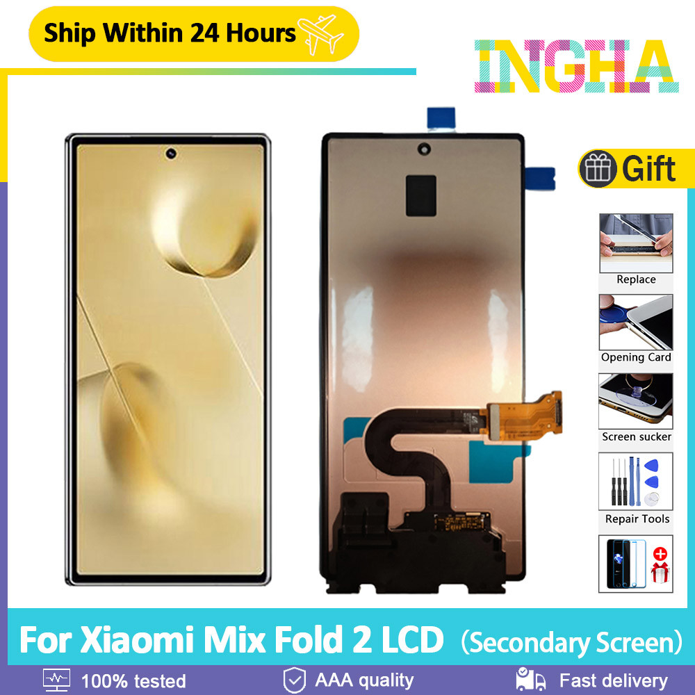 AMOLED For Xiaomi Mix Fold 2 LCD Display Touch Panel Screen Digitizer For Xiaomi Mi Mix Fold 2 Secon
