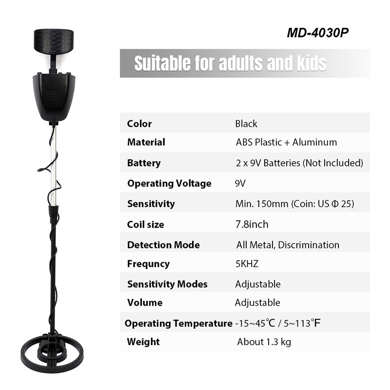 High Accuracy Professional Under Ground Metal MD-4030P Gold Detectors MD4030 Treasures Detect