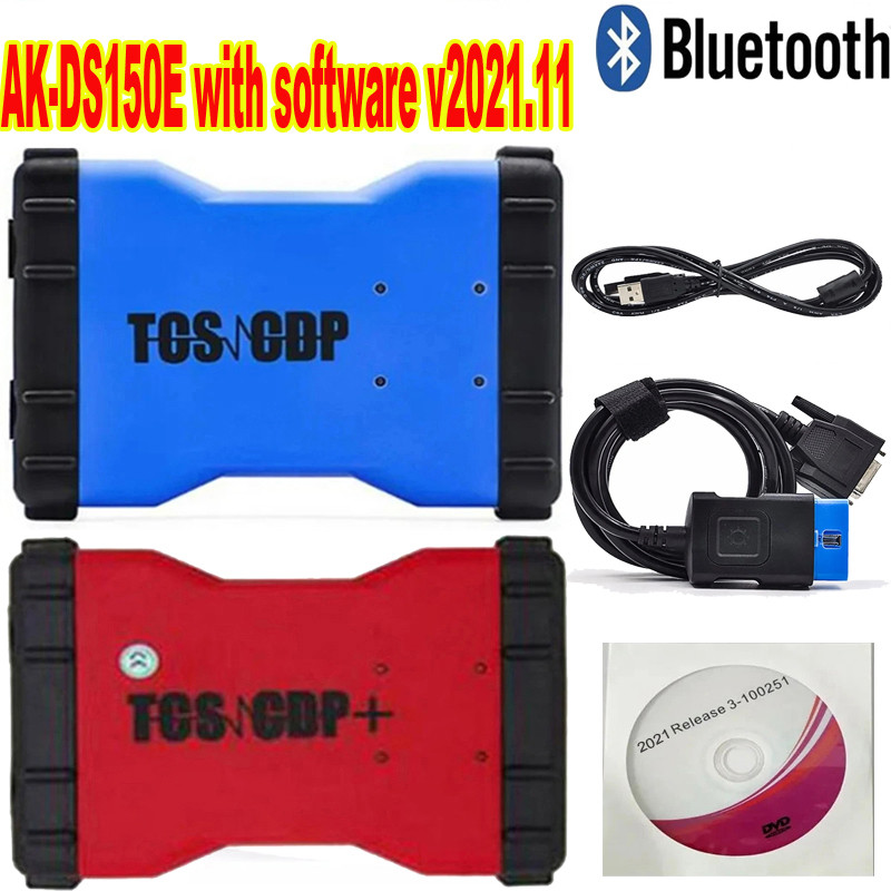 New Ak Ds150 E With Bluetooth Free Keygen V2021.11 For Delp Ds150E Bt Auto Com Obd2 Cars Trucks Obd