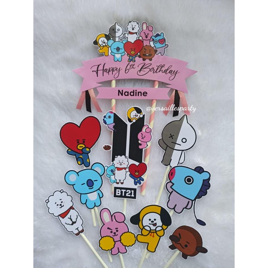 Cake Topper BT21 / TopperKueBT21 /HiasankueBT21/TopperBTS