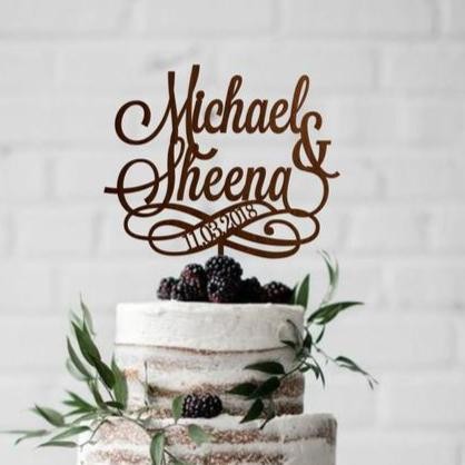 Cake Topper / Topper Kue Akrilik / Lamaran Hiasan Kue Pernikahan
