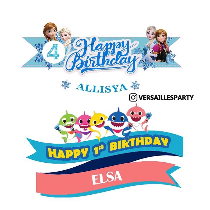 Cake Topper Custom / Topper Kue / Tusukan Kue Custom