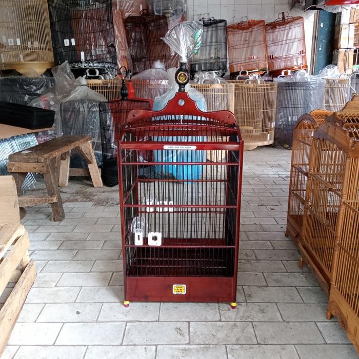 sangkar/kandang kotak oriq No 2 coklat tua (/)