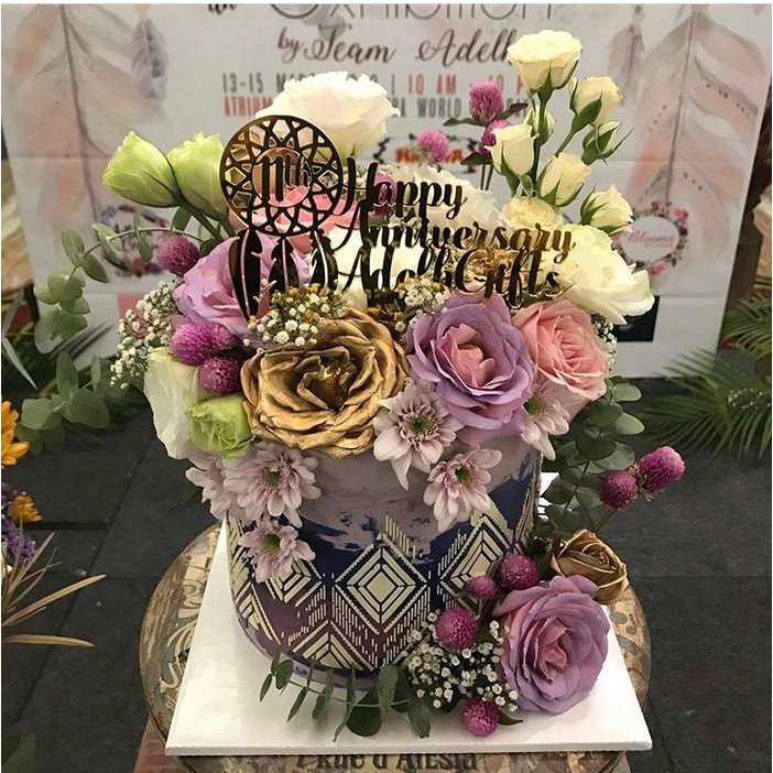 Cake Topper Happy Birthday (nama bisa custom)