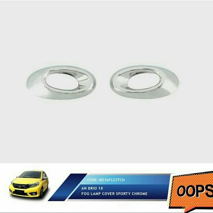 Terlaris Cover Foglamp All New Brio 2018 2019 Chrome