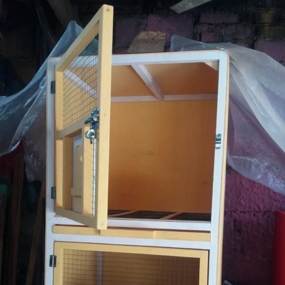 kandang burung merpati 2 pintu/gupon burung dara 2 susun/kandang macan