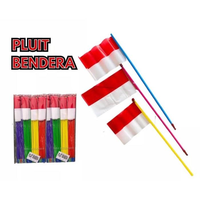 bendera merah putih GAGANG 20pc / bendera plastik / bendera Indonesia / MAINAN