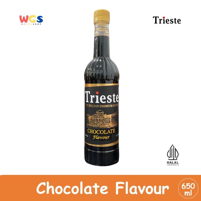 

Trieste Syrup Premium Chocolate Flavour 650ml Sirup Cokelat Lezat untuk Minuman & Dessert