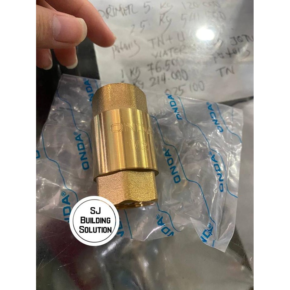 Tusen Klep Kuningan ONDA Drat 1/2 Inch / Tusen Klep Kuningan