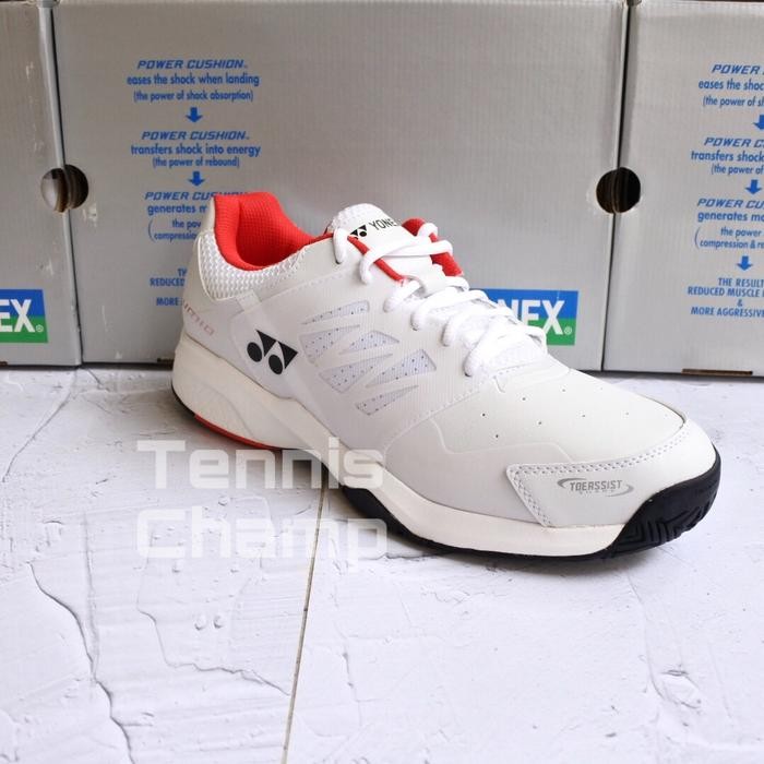 HOT SALE Sepatu Tenis Yonex Lumio 3 White Red/ Tennis Shoe Yonex Original