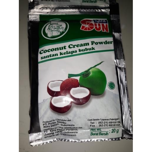 

Santan Bubuk Sun Kara 20 Gr x 10 Sac