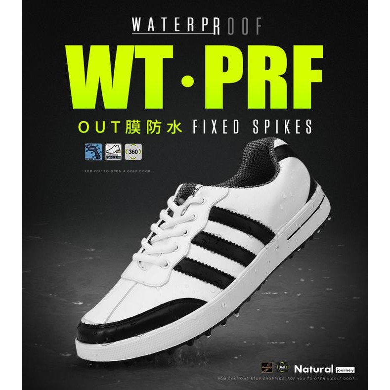 Sepatu Golf shoe PGM laki Men golf shoes boost ZX021