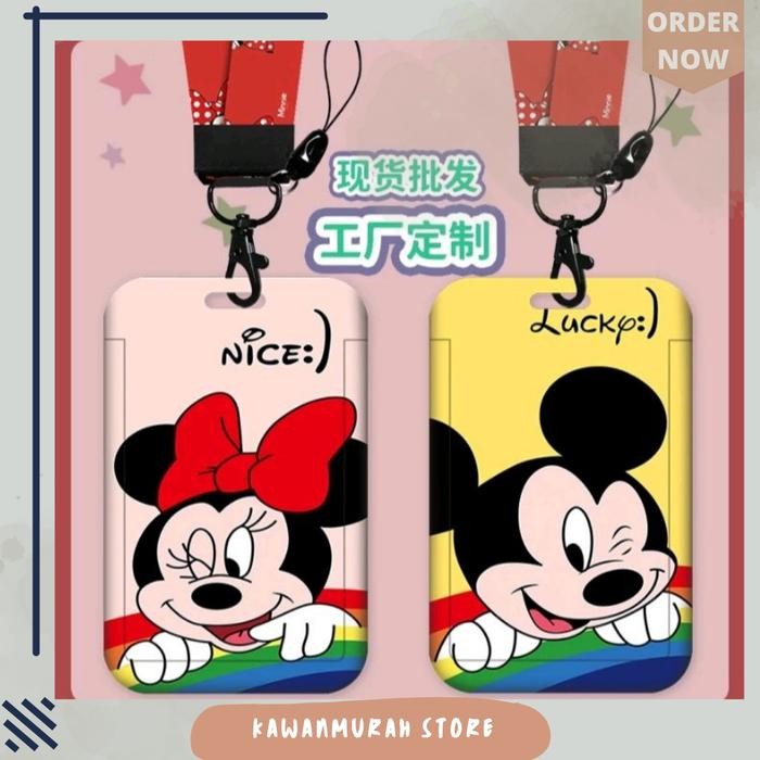 

Lanyard Kantor Trendy Motif Mickey Mouse Lucu / Name Tag Kuliah