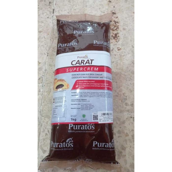 chocolate creamfill puratos carat / coklat filling puratos - 1 kg kode 1235