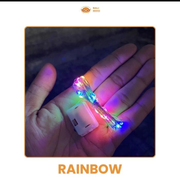 (Allthebest) Lampu Layangan 2 meter - Lampu Layangan Kawat Baterai - Lampu Layang Layang Baterai -