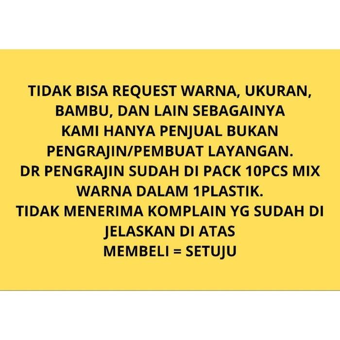 

(Allthebest) TOKO RAHAYU - LAYANGAN KELELAWAR LOWO PANTAI ISI 10PCS WARNA MIX