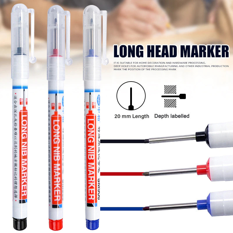 

Spidol Kepala Panjang Long Nib Head Marker Waterproof
