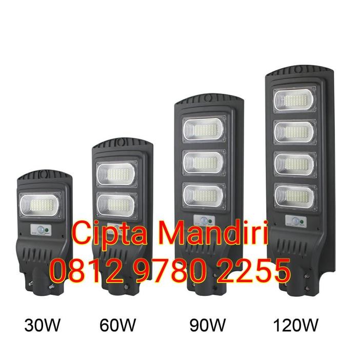New.. Lampu Jalan Pju Solar Cell 60W Tenaga Surya 60Watt 60 Watt Kuning Smd