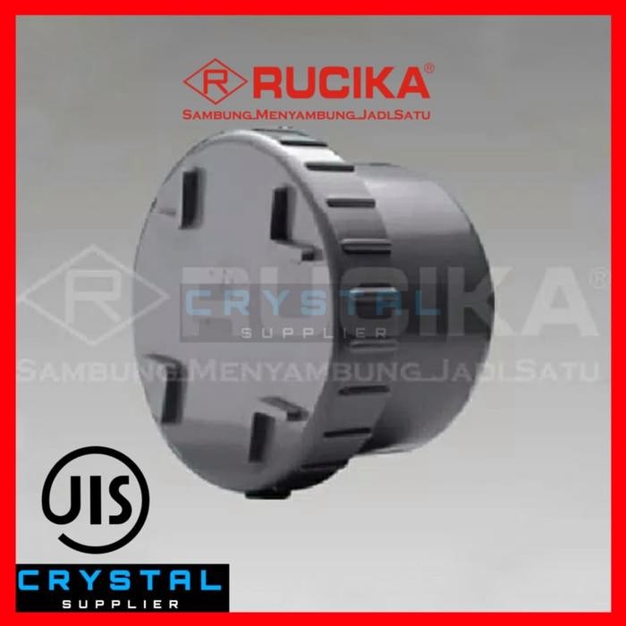 Baru.. Clean Out Cap Rucika 4" Inch D Co Pvc / D Co / Dop Tutup Pipa 4"