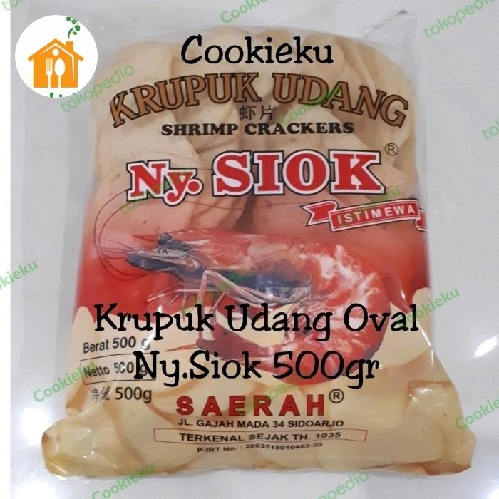 

DISKON Shrimp Crackers Ny. Siok Oval 500gr READY STOCK