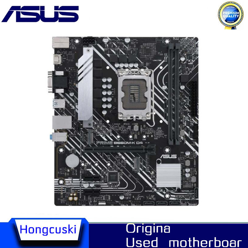 Used For ASUS PRIME B660M-K D4 LGA 1700 DDR4 Motherboard B660M B660 Supports CPU i5 10400f i3 12100f