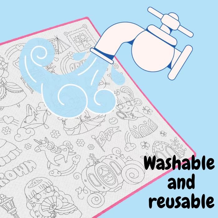 

Reusable Drawing Mat Gambar Mewarnai Berulang Canvas Dapat Dicuci
