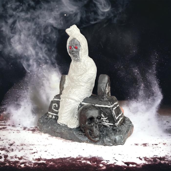 Patung Pocong Tengkorak Setan - Hiasan Aquarium