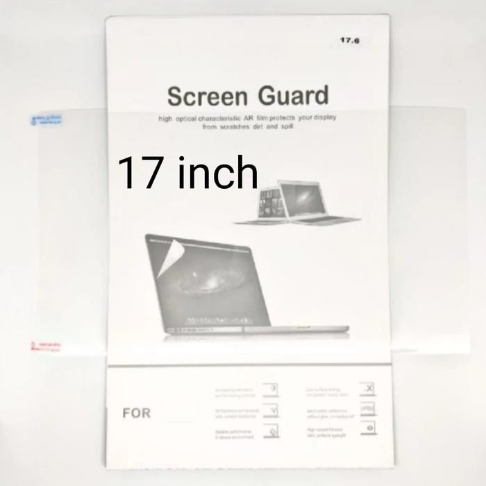 SCREEN PROTECTOR PELINDUNG LAYAR ANTI GORES LAPTOP 17" INCH