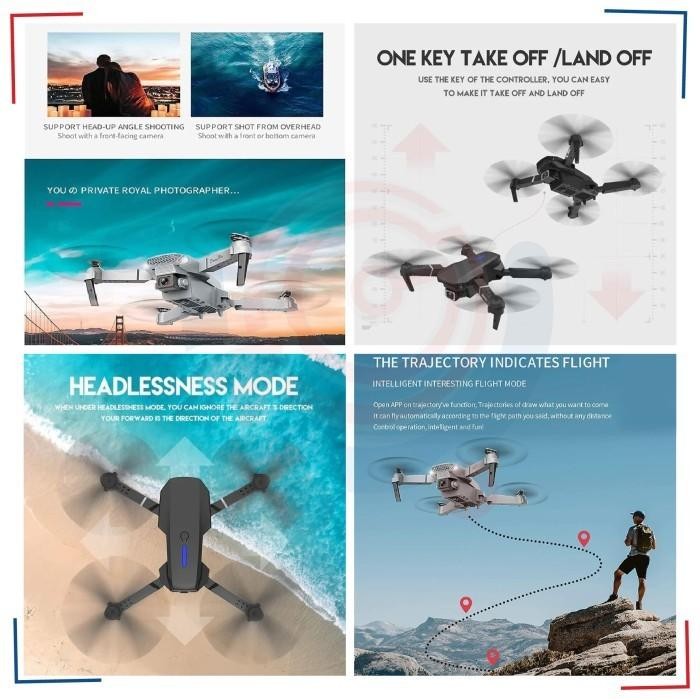 DRONE 4K CAMERA E88PRO DRONE LIPAT SINGLE CAMERA