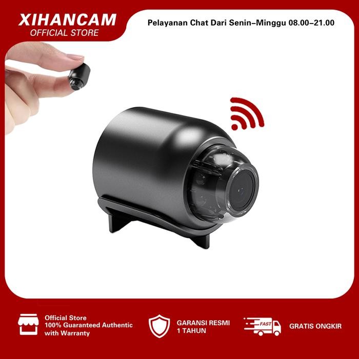 XIHANCAM 3MP CCTV Mini Tersembunyi Spy Cam Wifi CCTV Kecil Spy Kamera Mini Wifi Jarak Jauh Lewat HP