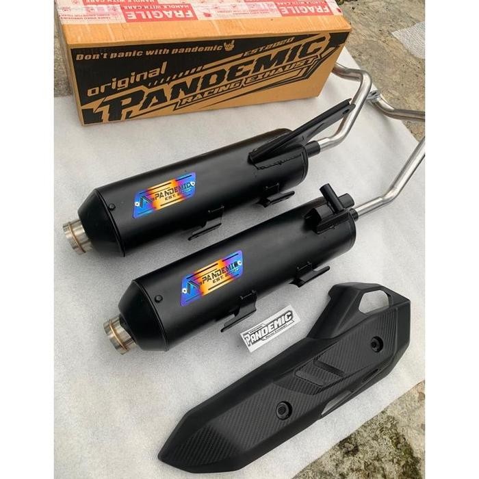 KNALPOT MONCONG SHIJIERO SARBOR SARTENG SARFULL ORIGINAL PANDEMIC UNTUK VARIO BEAT MIO NMAX AEROX