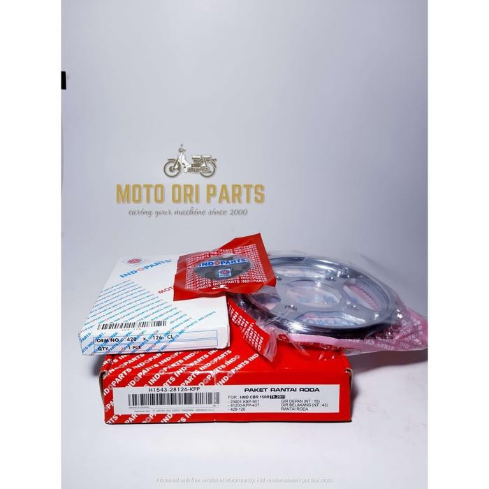 Gearset Gear Gir Rantai Roda Kit Set CBR 150R / 150 R - ORI INDOOPARTS