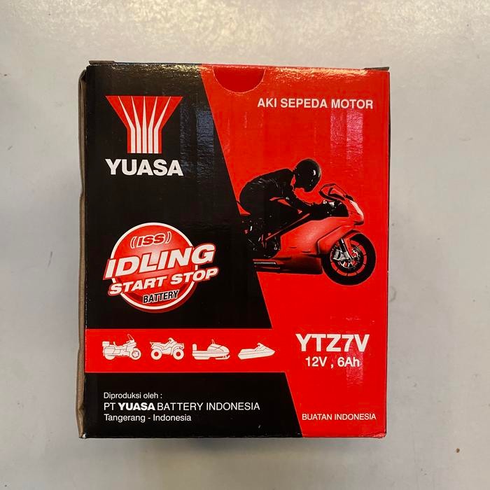 Aki motor YTZ7V Yuasa asli