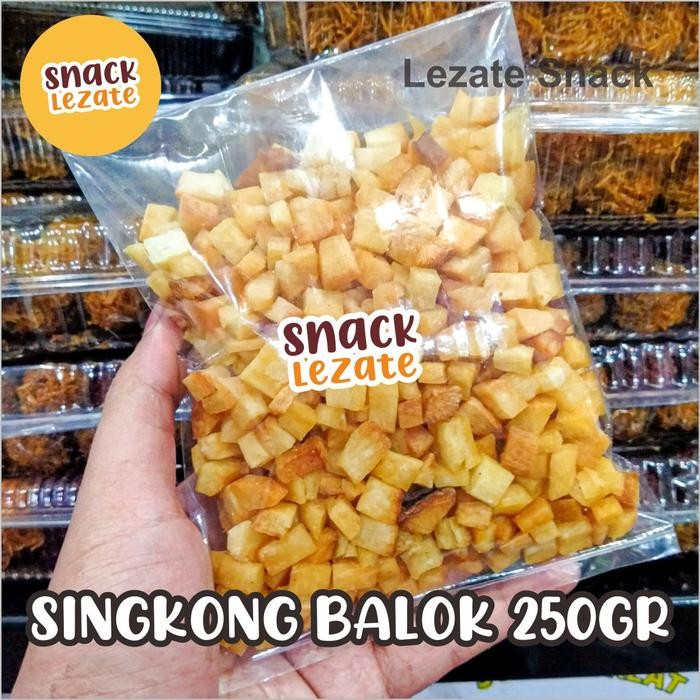 

Sedia Singkong Balok 250gr / Kripik Singkong Kotak Dadu Asin Gurih