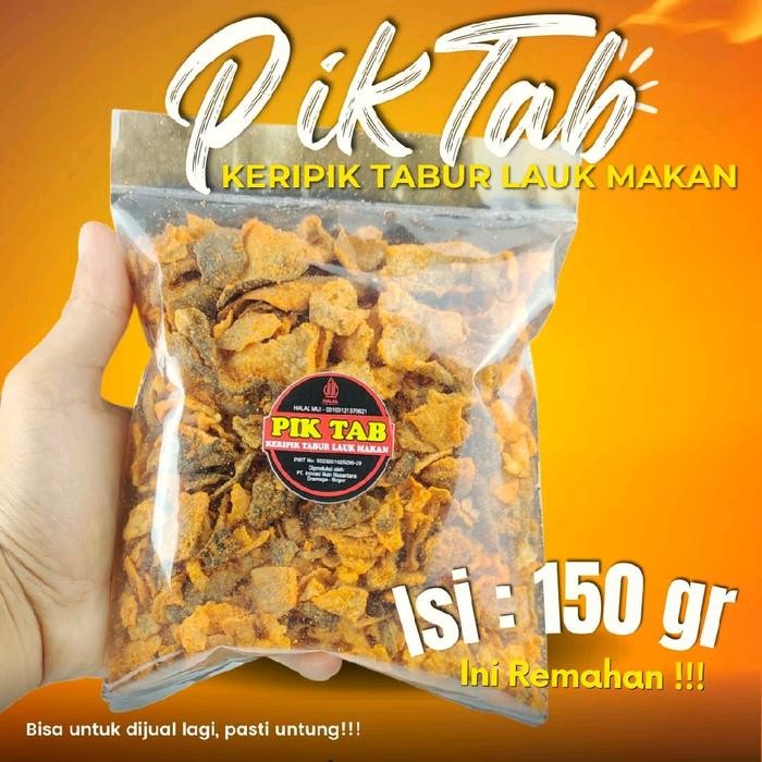 

Sedia Keripik Tabur Keripik Kulit Ikan Patin Lauk Makan