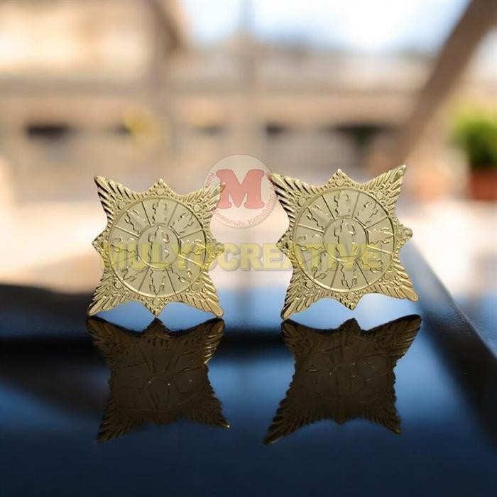 Bros Pin Majapahit - Pin Beskap Aksesoris Kn Majapahit Logam Kuningan