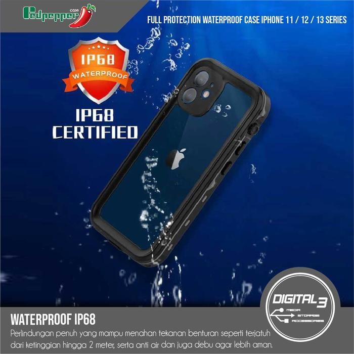 (Allthebest) Redpepper Waterproof Case Anti Air Shock IP68 IPhone 11 12 13 Pro Max
