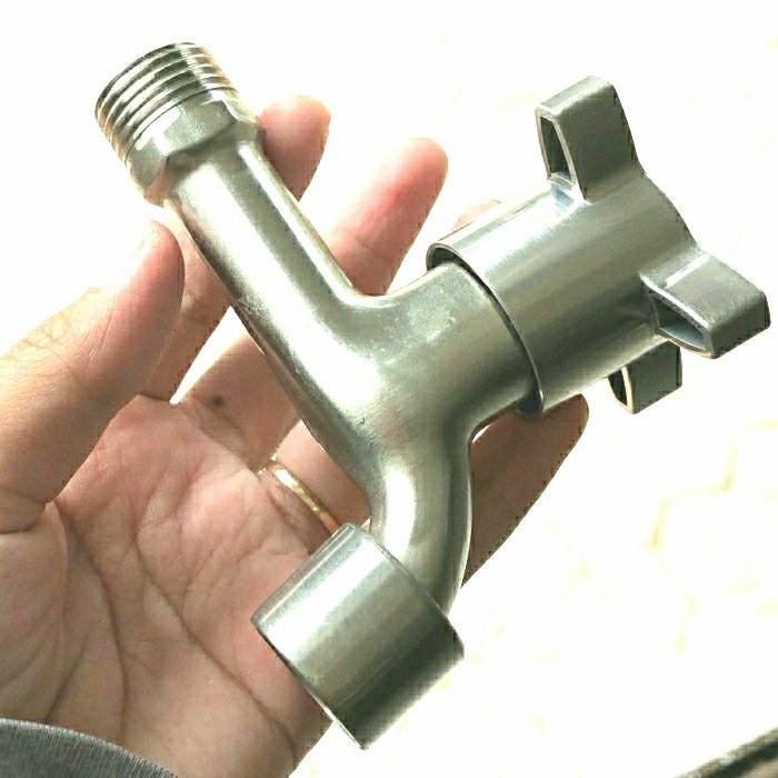 (Allthebest) KRAN TAMAN STAINLES ASLI SUS 304 UK 1/2 DAN 3/4 - KERAN AIR STENLIS