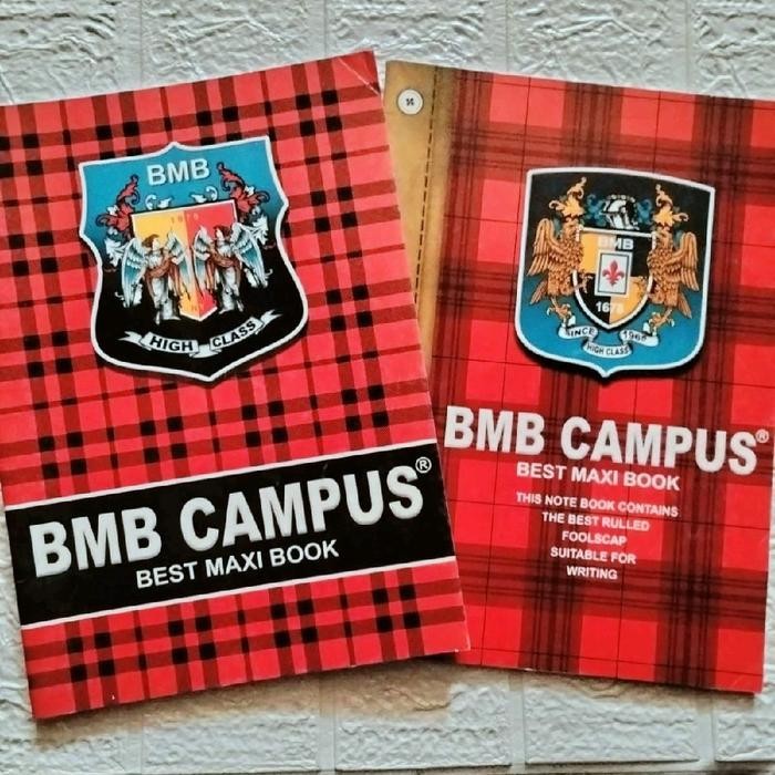 

Buku Tulis BMB CAMPUS,36 LEMBAR,SIAP PAKAI (SUDAH DI BERI SAMPUL COKLAT DAN PLASTIK) Stationery