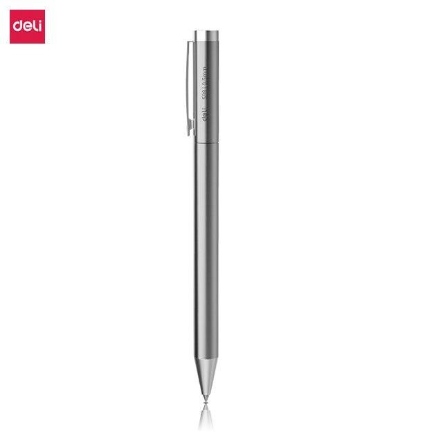 

Deli Pulpen Gel Tanda Tangan Metal Roller Ballpoint 0.5 mm 1 PCS - S99 Alat Kantor Tinta Hitam