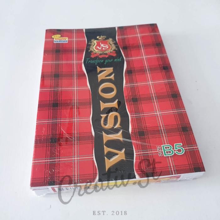 

Vision Buku Tulis Boxi 42 Lembar 6 BUKU B5 17 x 25 Cm