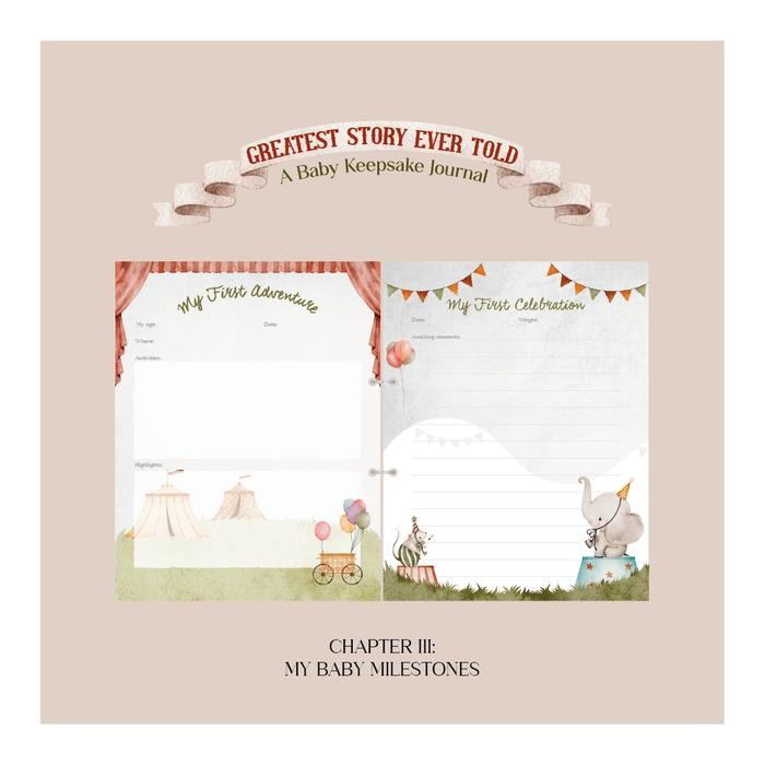 

Paperie Lab - Baby Keepsake Journal Album Foto Bayi Books