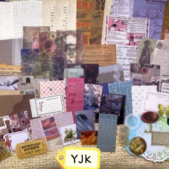 

YJK DIAMOND JOURNAL KIT 125pc- Scrapbook Vintage Aesthetic Murah