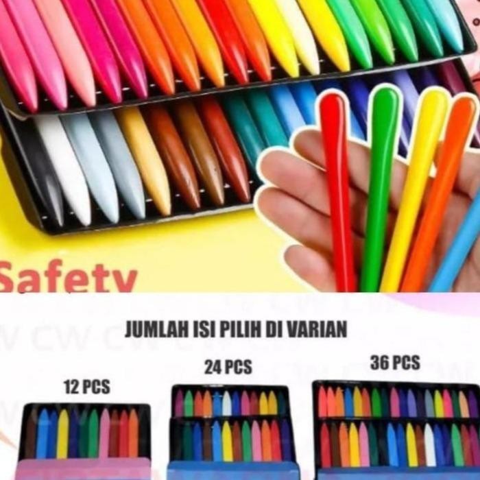 

READY CRAYON ANAK AJAIB CRAYON MEWARNAI ANTI KOTOR ANTI AIR TIDAK MUDAH PATAH LEBIH AWET ISI 12 - 36